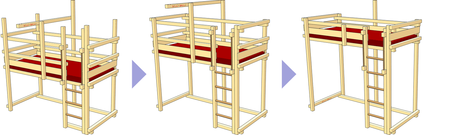 Ein Bett, viele Aufbaumöglichkeiten (2)
